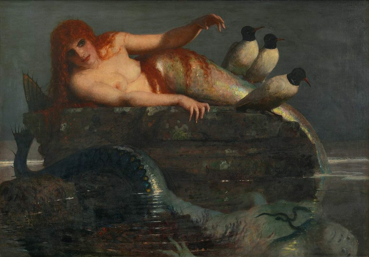 平静的海，1886-1887。 作者 阿诺德·伯克林