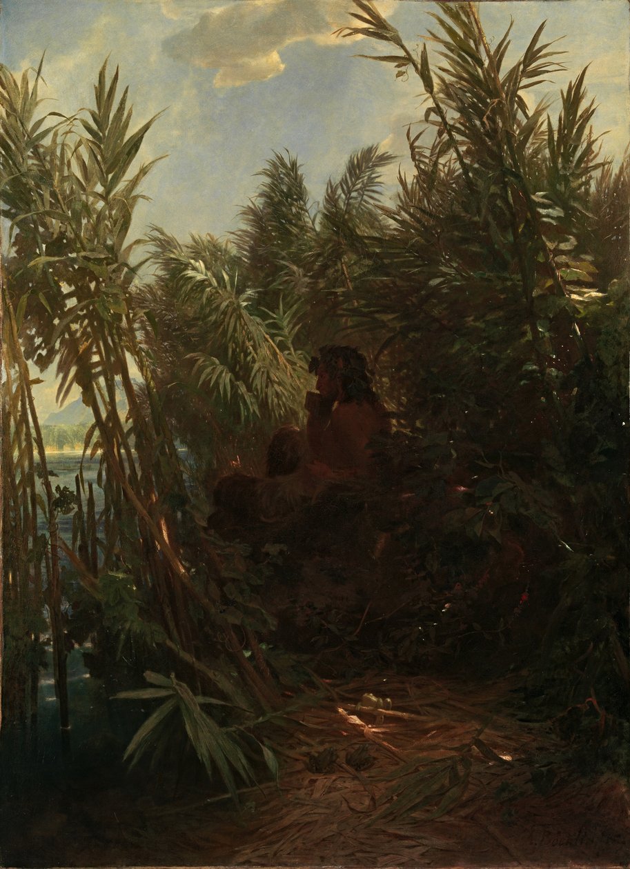 Pan in the Reed , 1856-1857。 作者 阿诺德·伯克林