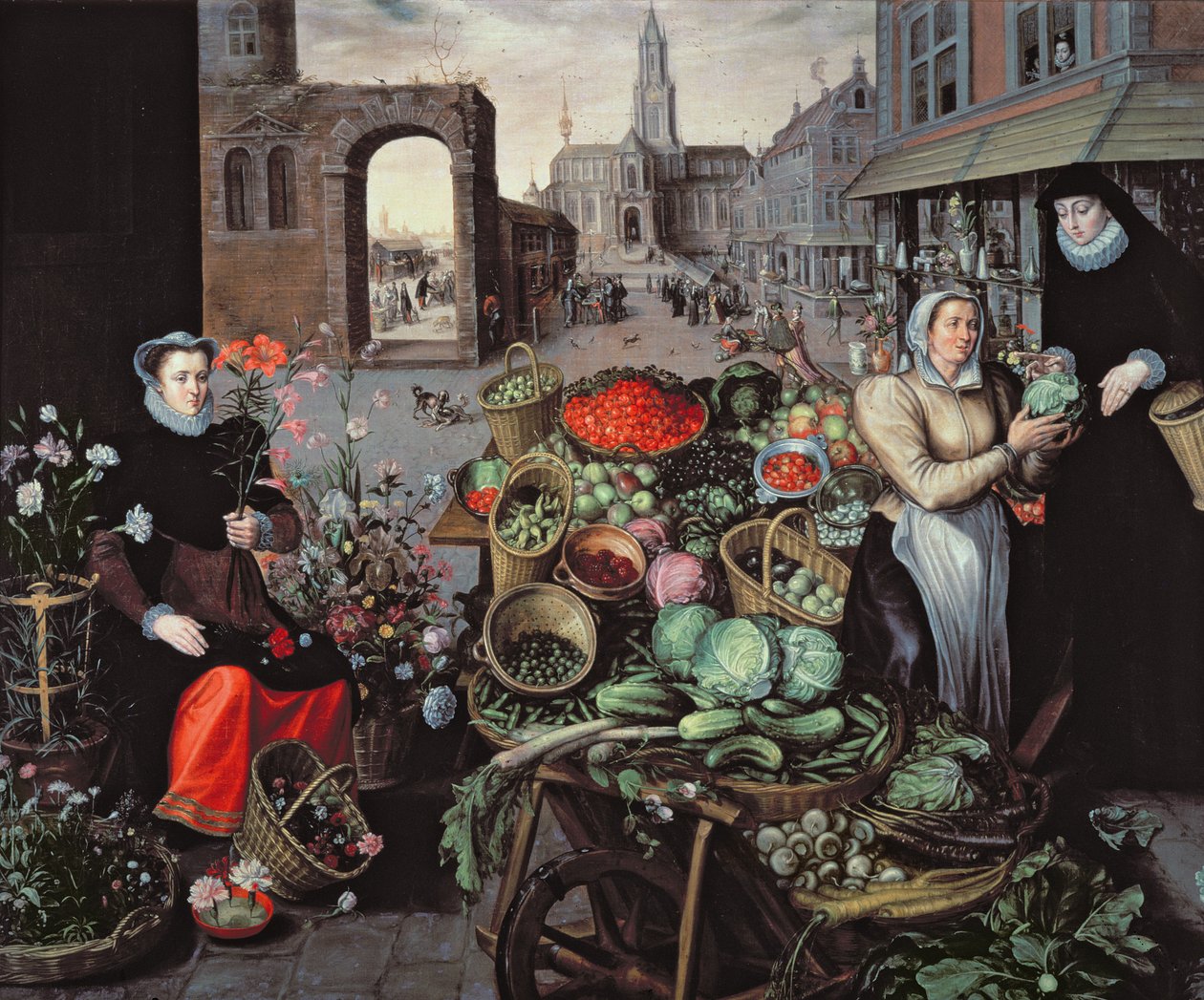蔬菜和花卉市场 作者 Arnout de Muyser