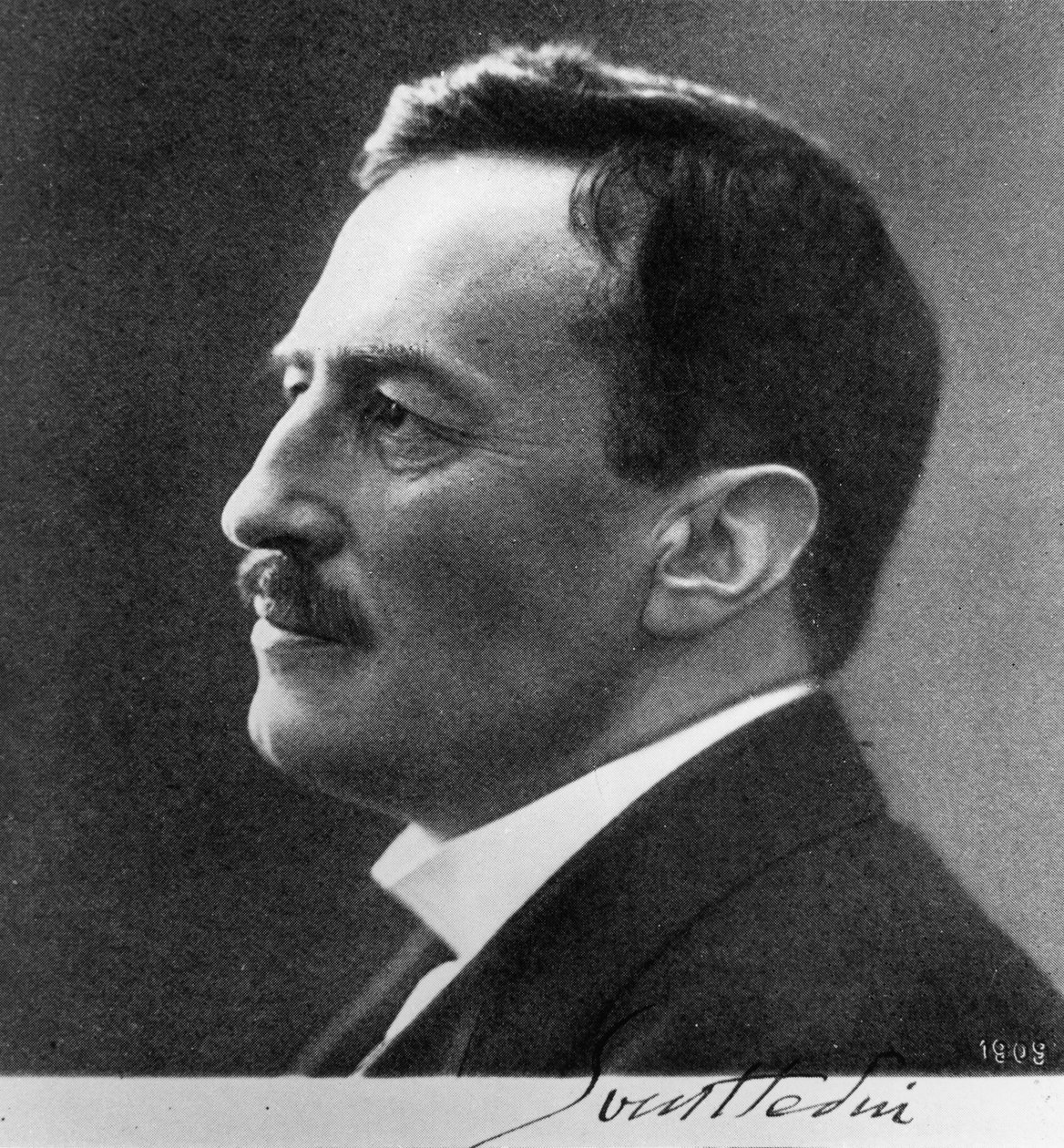 Sven Anders Hedin（1865-1952）1909年的肖像（bw照片） 作者 阿伦·乔纳森