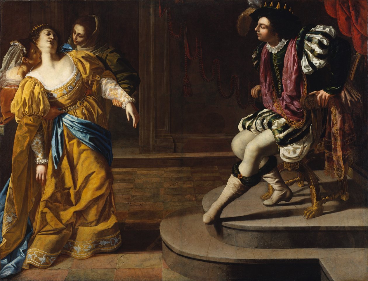 Ester e Assuero 作者 蒿（Artemisia Gentileschi）