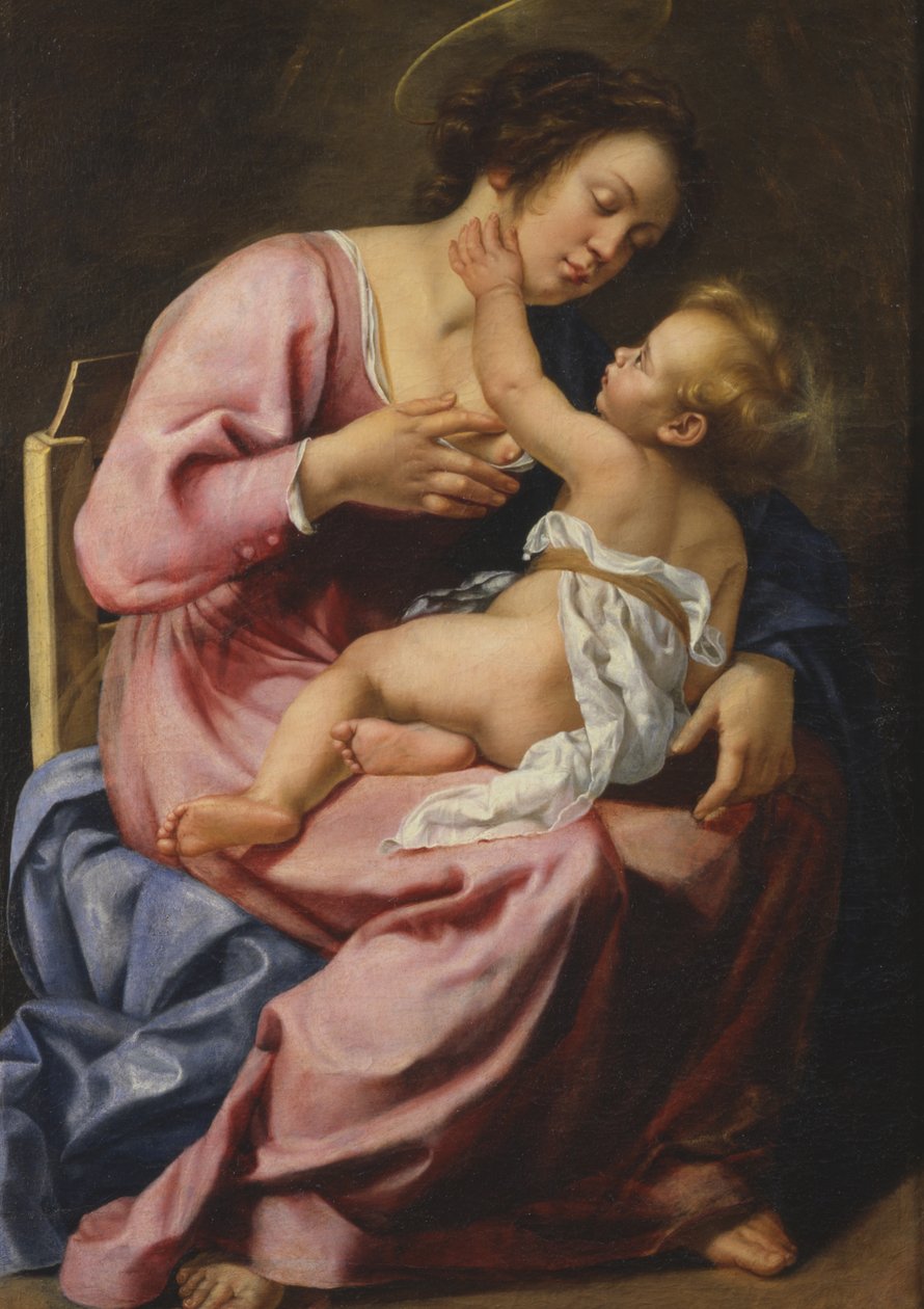 麦当娜和孩子 作者 蒿（Artemisia Gentileschi）