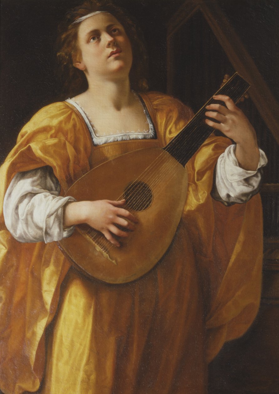 圣塞西莉亚，1620年 作者 蒿（Artemisia Gentileschi）