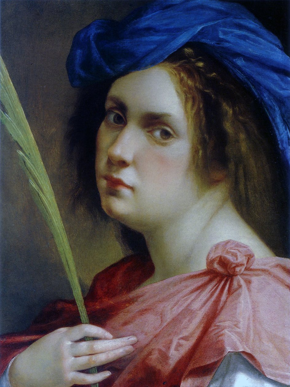 作为烈士的自画像，c.1615 作者 蒿（Artemisia Gentileschi）