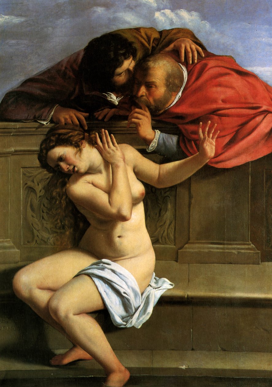 苏珊娜和长老 作者 蒿（Artemisia Gentileschi）