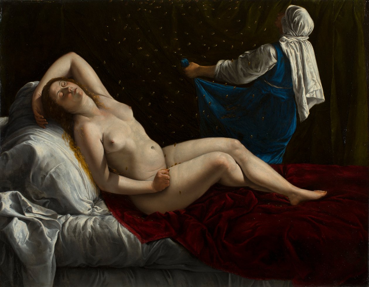 达纳埃 作者 蒿（Artemisia Gentileschi）