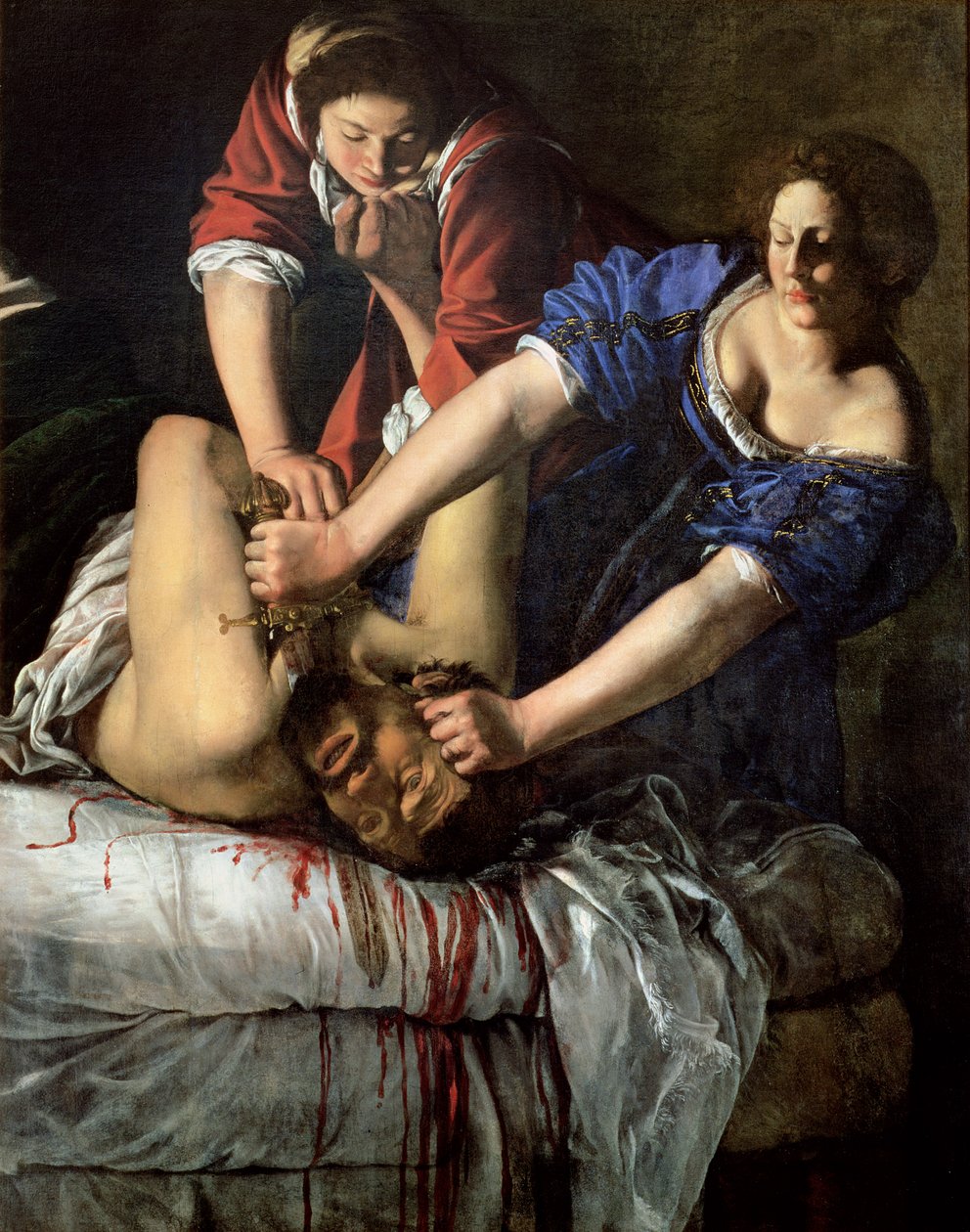 Judith和Holofernes（小组） 作者 蒿（Artemisia Gentileschi）