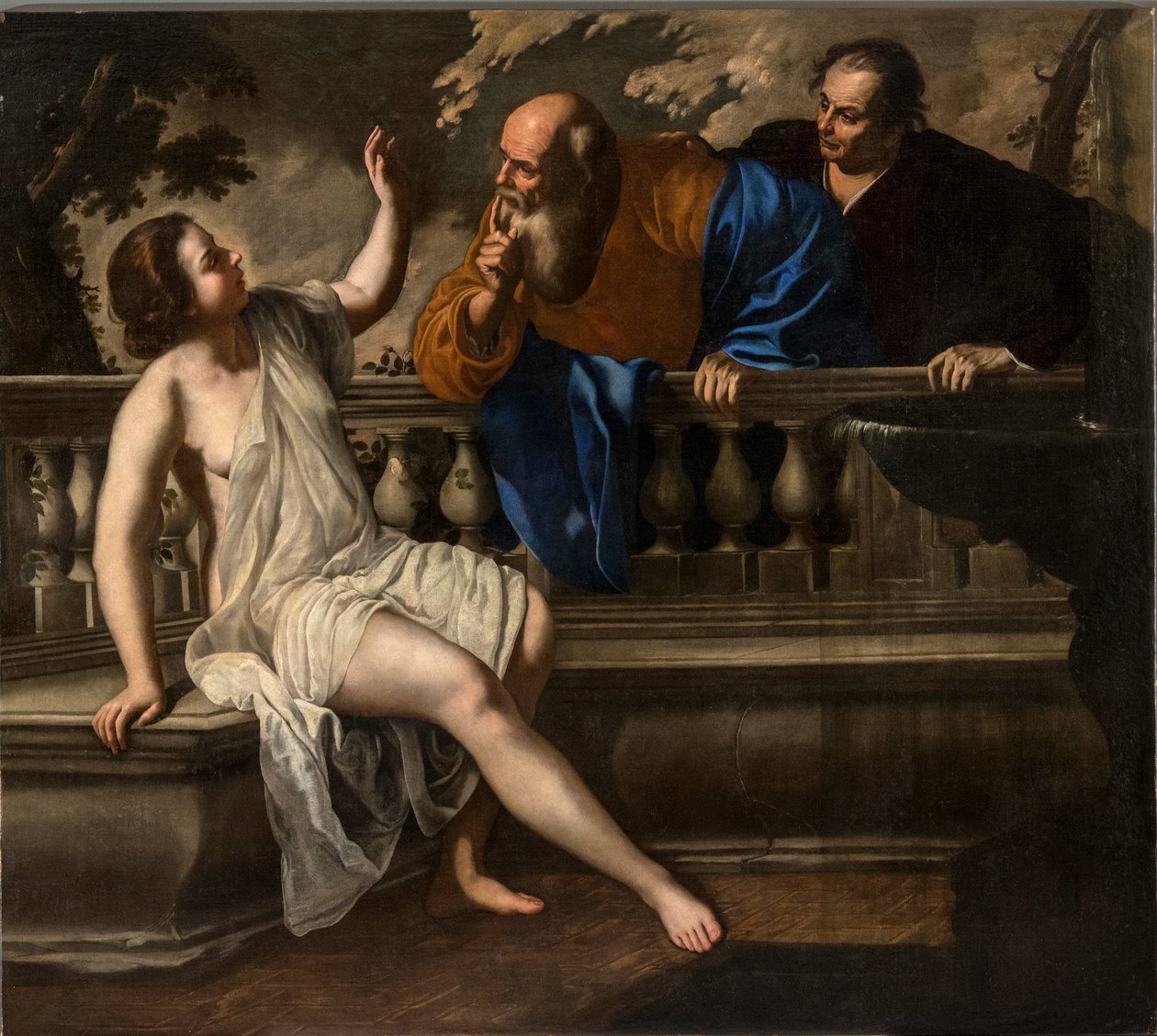 苏珊娜和长老们 作者 蒿（Artemisia Gentileschi）