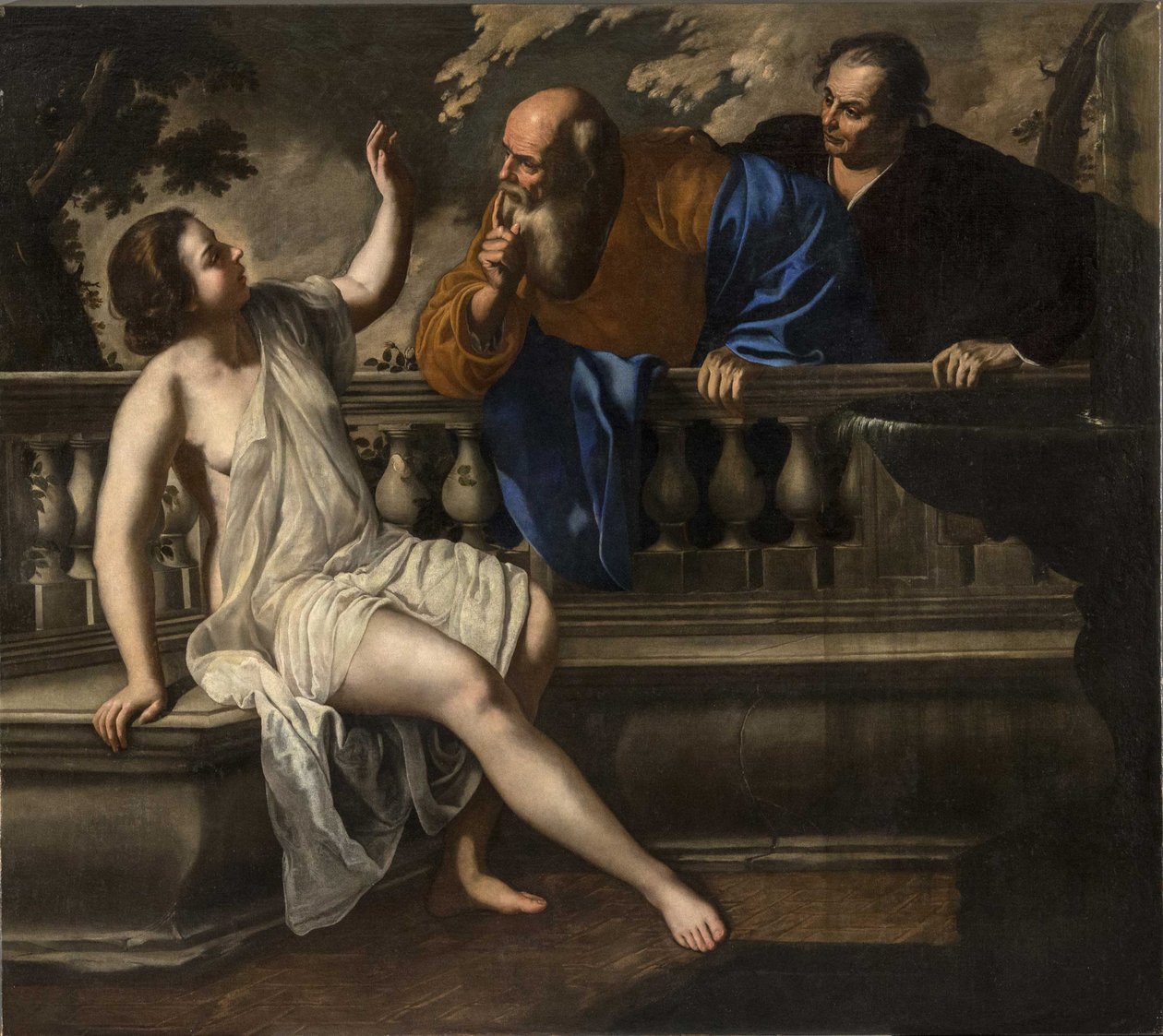 苏珊娜和长老们，1652年。 作者 蒿（Artemisia Gentileschi）