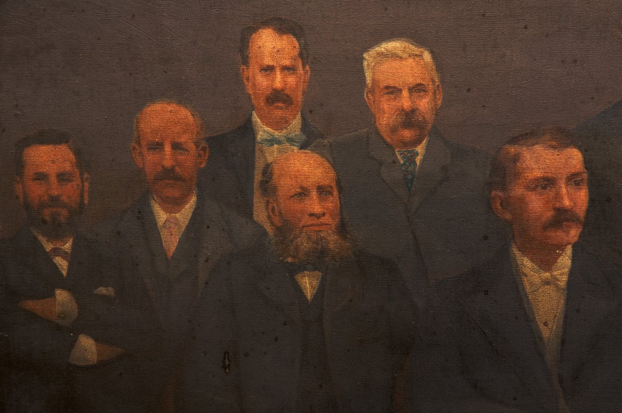 第一镇议会，邓肯菲尔德自治市，1899年 作者 亚瑟·布拉德肖