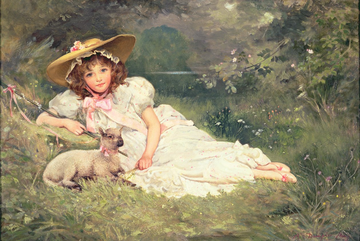小牧羊女 作者 亚瑟·丹皮尔·梅（Arthur Dampier May）