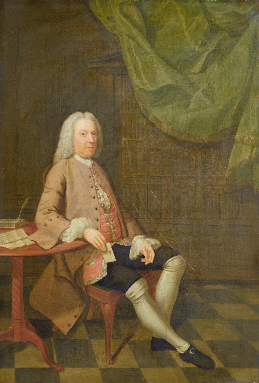 约翰奥尔巴尔的肖像，1740年 作者 亚瑟·戴维斯（Arthur Devis）