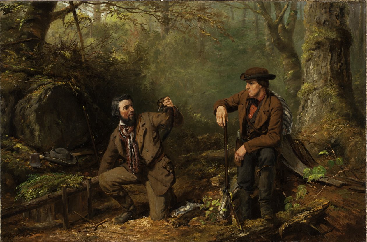 Mink Trapping Prime，1862 作者 阿瑟·菲茨威廉·泰特