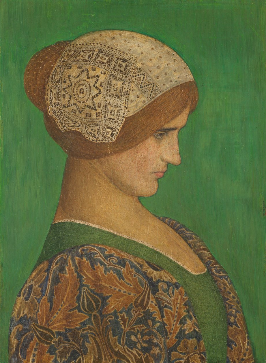 乔治，1898年（面板上的蛋彩画） 作者 亚瑟·约瑟夫·加斯金