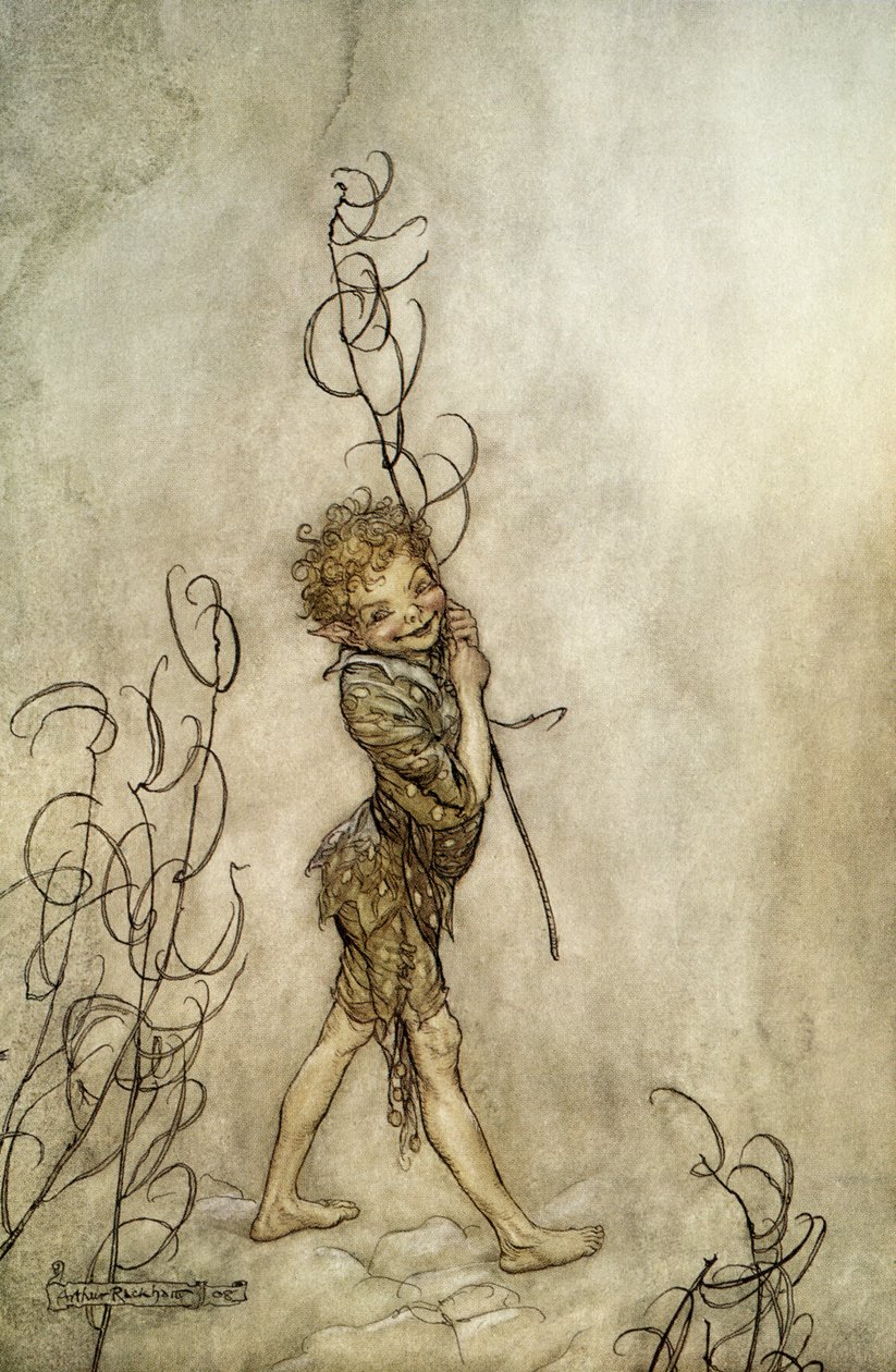 仲夏夜之梦 作者 亚瑟·拉克汉姆（Arthur Rackham）