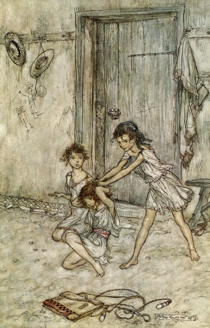 仲夏夜之梦 作者 亚瑟·拉克汉姆（Arthur Rackham）