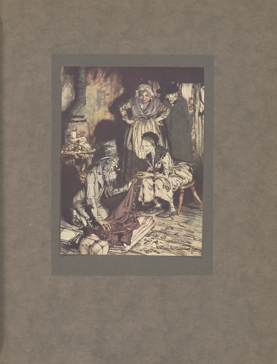“床帘！”，1915年 作者 亚瑟·拉克汉姆（Arthur Rackham）