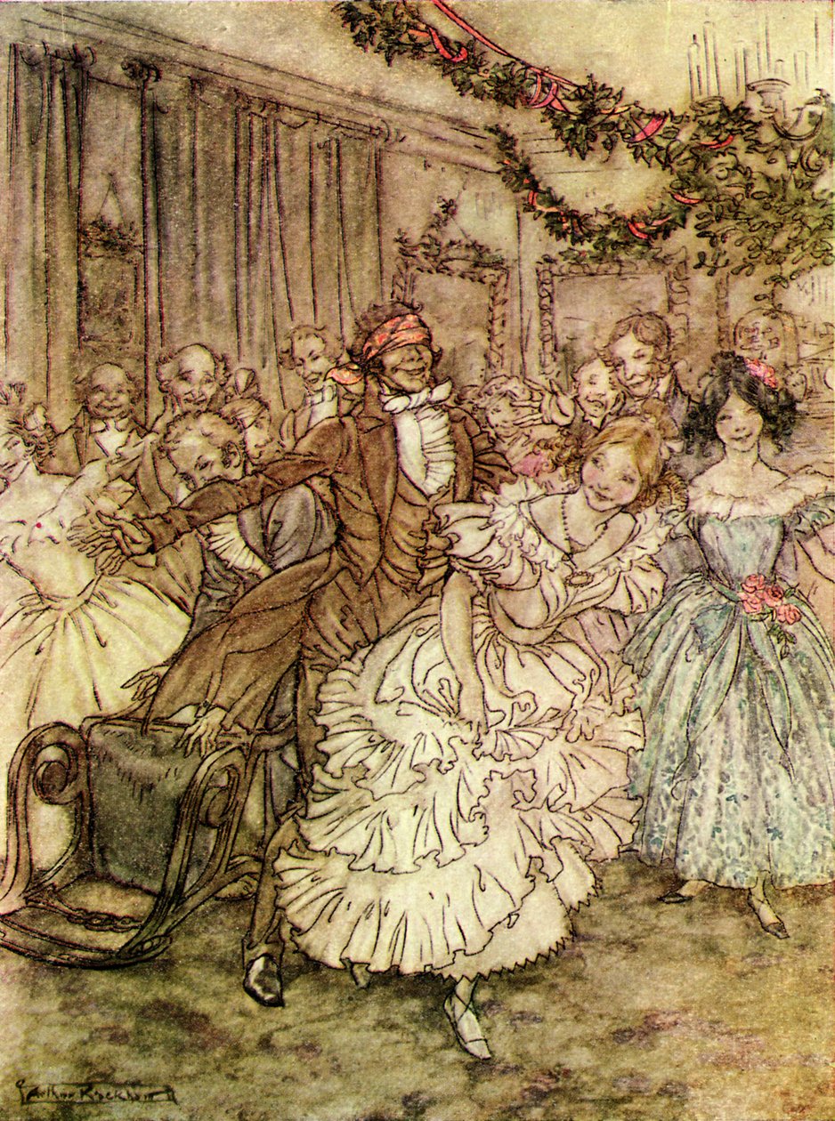 查尔斯狄更斯的圣诞颂歌 作者 亚瑟·拉克汉姆（Arthur Rackham）