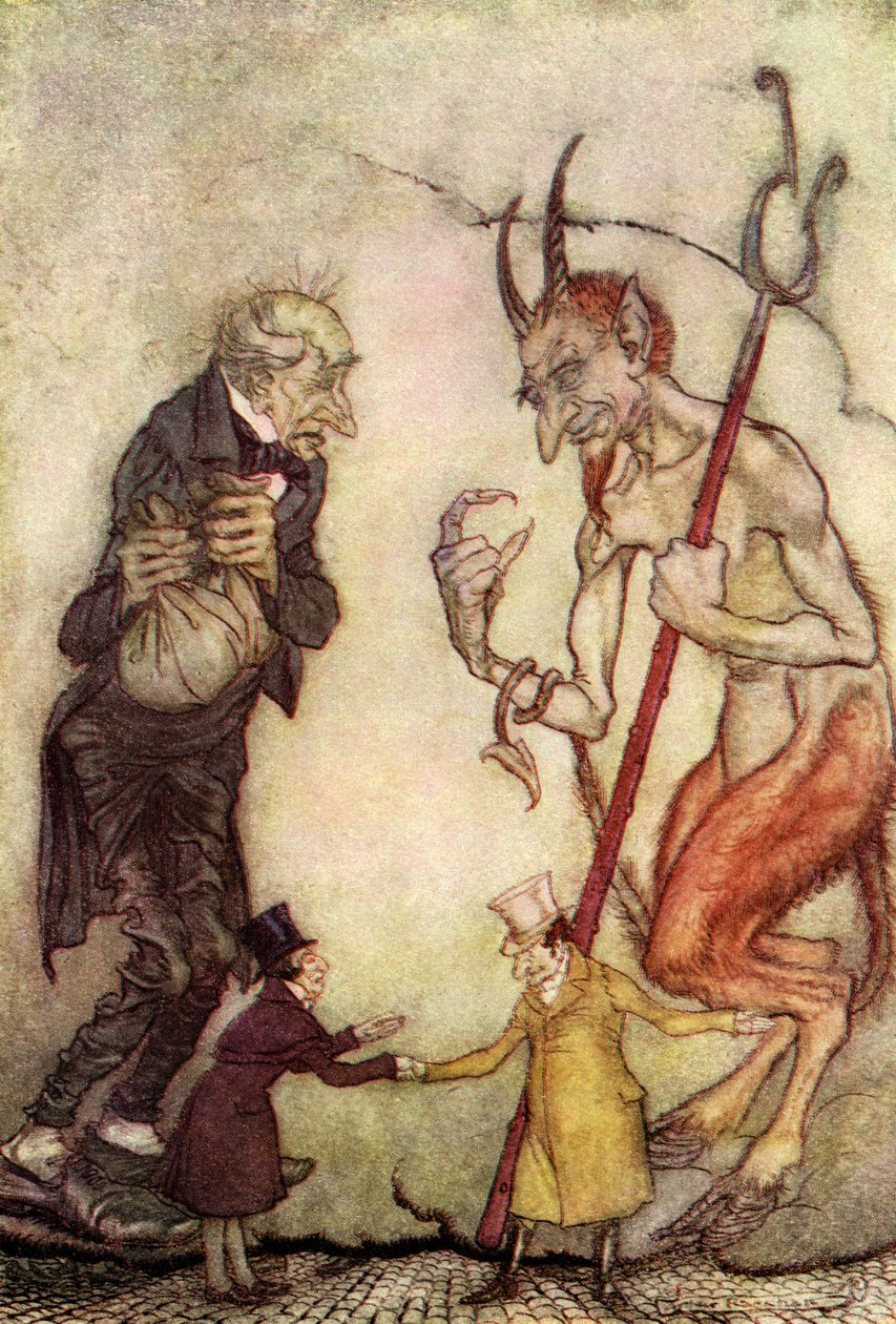 查尔斯狄更斯的圣诞颂歌 作者 亚瑟·拉克汉姆（Arthur Rackham）