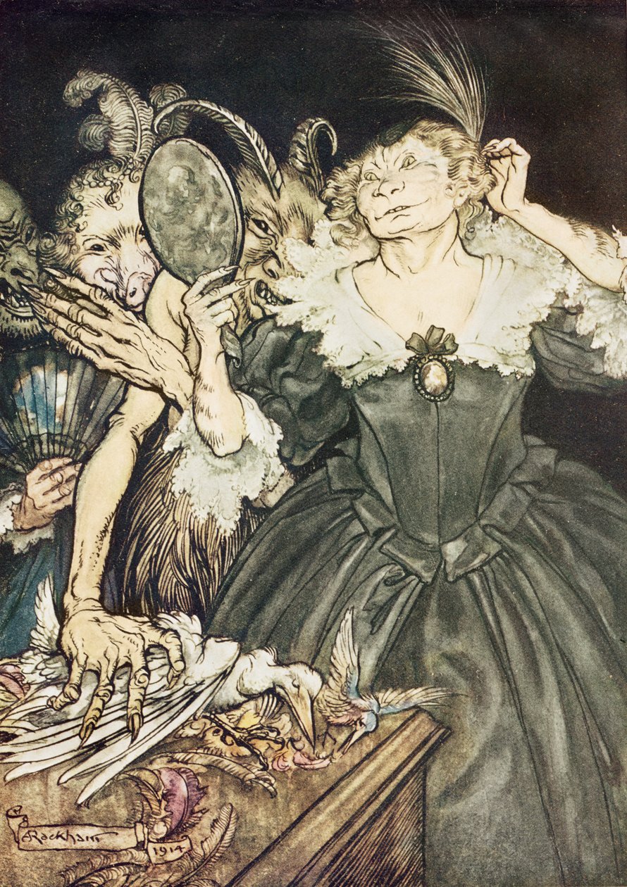 约翰米尔顿（John Milton）：他们，1914年他们的苦难如此完美 作者 亚瑟·拉克汉姆（Arthur Rackham）