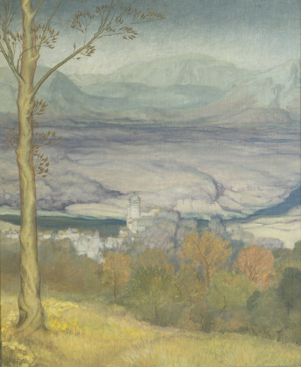 景观，c.1920 作者 亚瑟·拉克汉姆（Arthur Rackham）