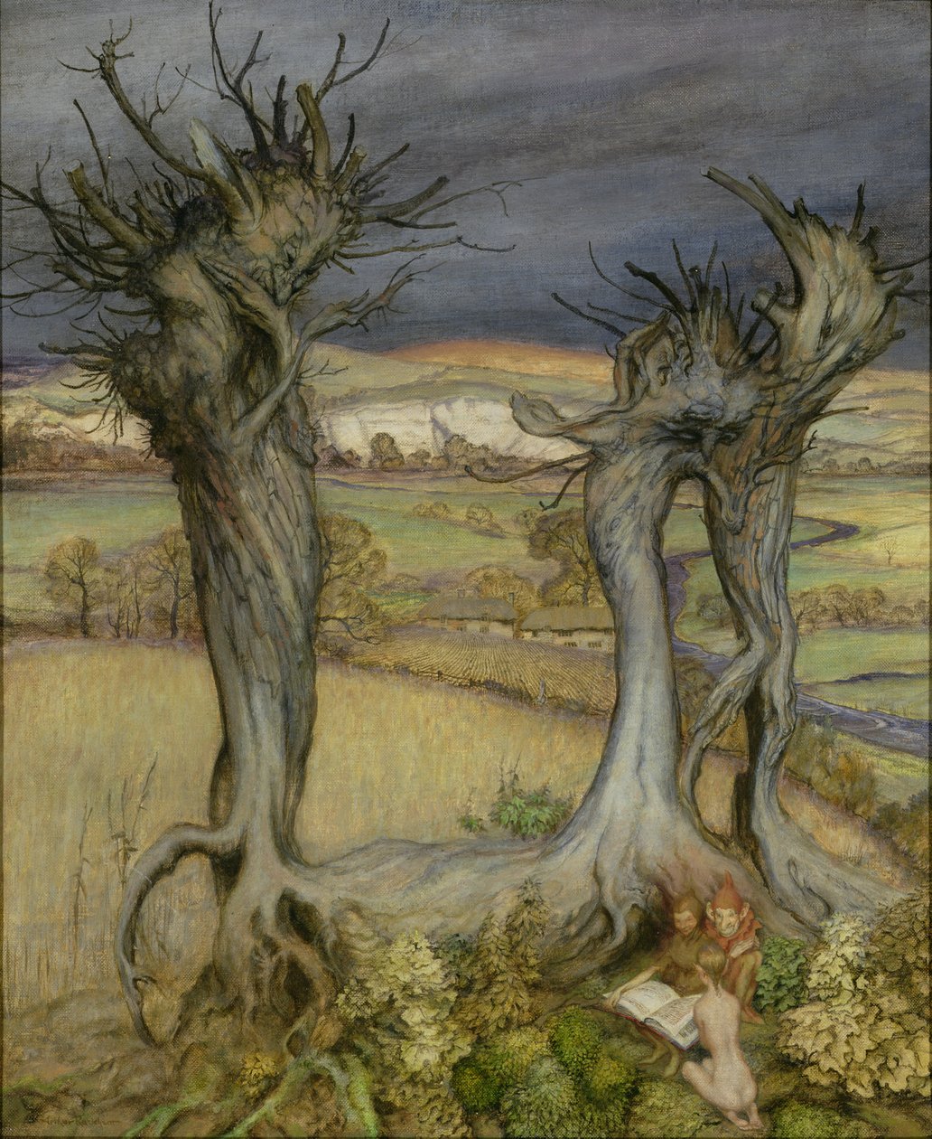 在安伯利附近 作者 亚瑟·拉克汉姆（Arthur Rackham）