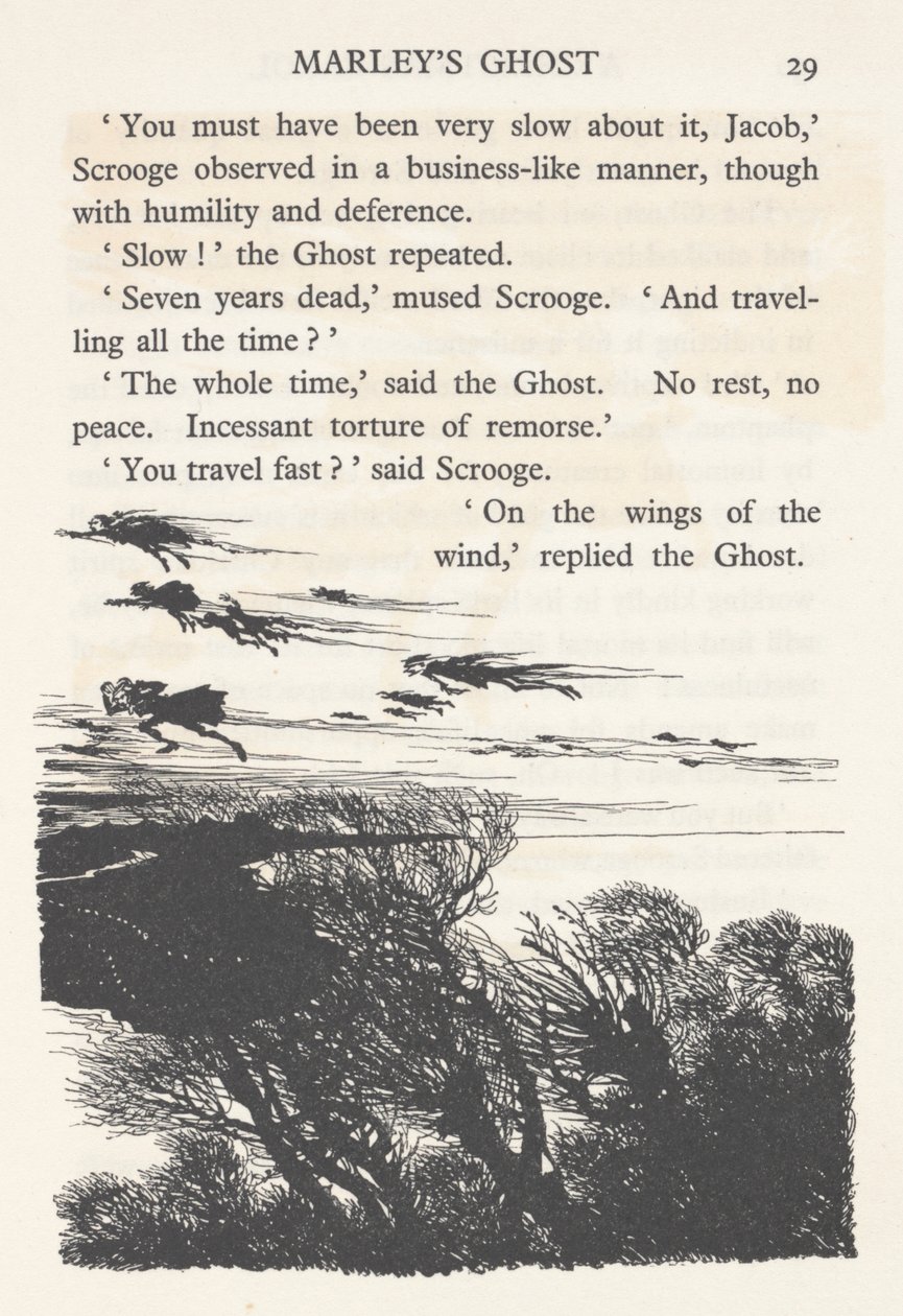 1915年，“空气充满了幽灵” 作者 亚瑟·拉克汉姆（Arthur Rackham）
