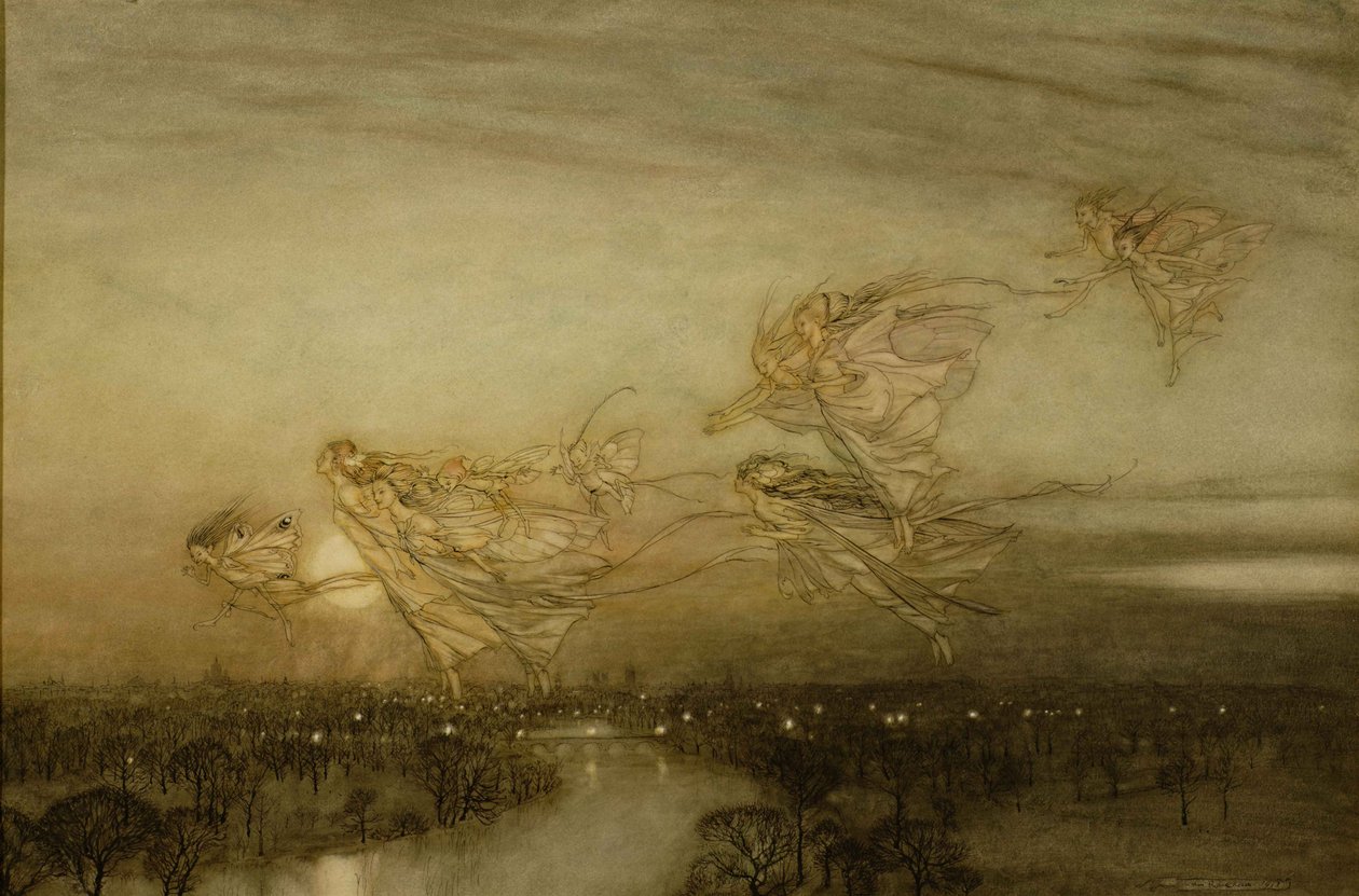 暮光梦想，1913年 作者 亚瑟·拉克汉姆（Arthur Rackham）