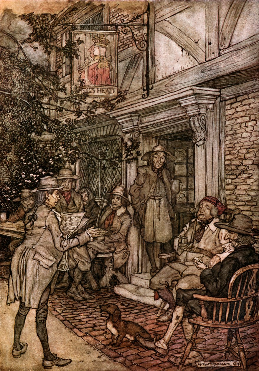 华盛顿欧文的简短 作者 亚瑟·拉克汉姆（Arthur Rackham）