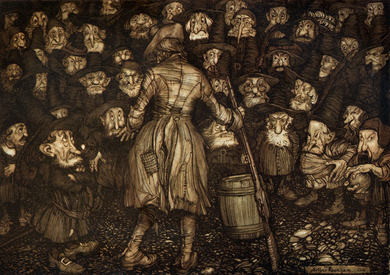 华盛顿欧文的简短 作者 亚瑟·拉克汉姆（Arthur Rackham）
