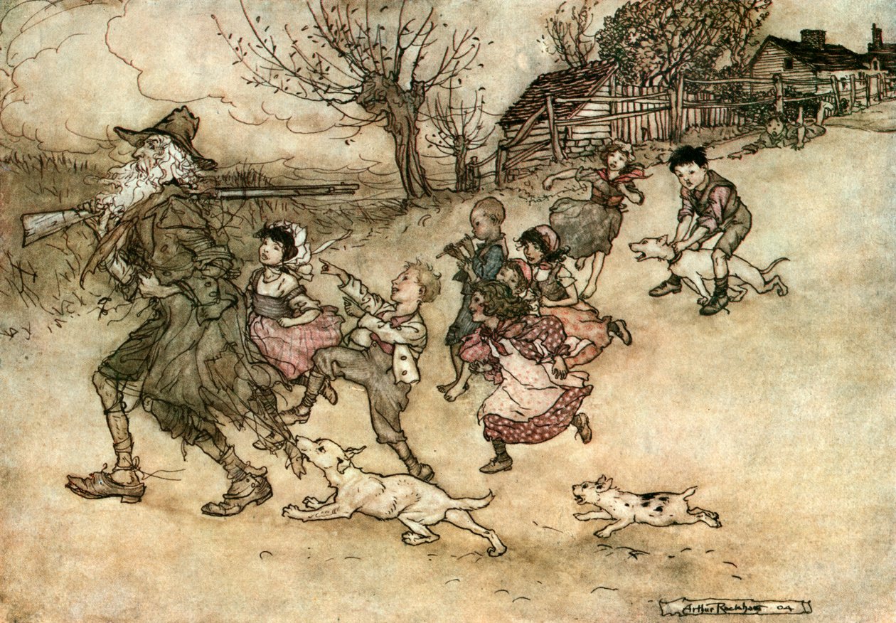 华盛顿欧文的简短 作者 亚瑟·拉克汉姆（Arthur Rackham）