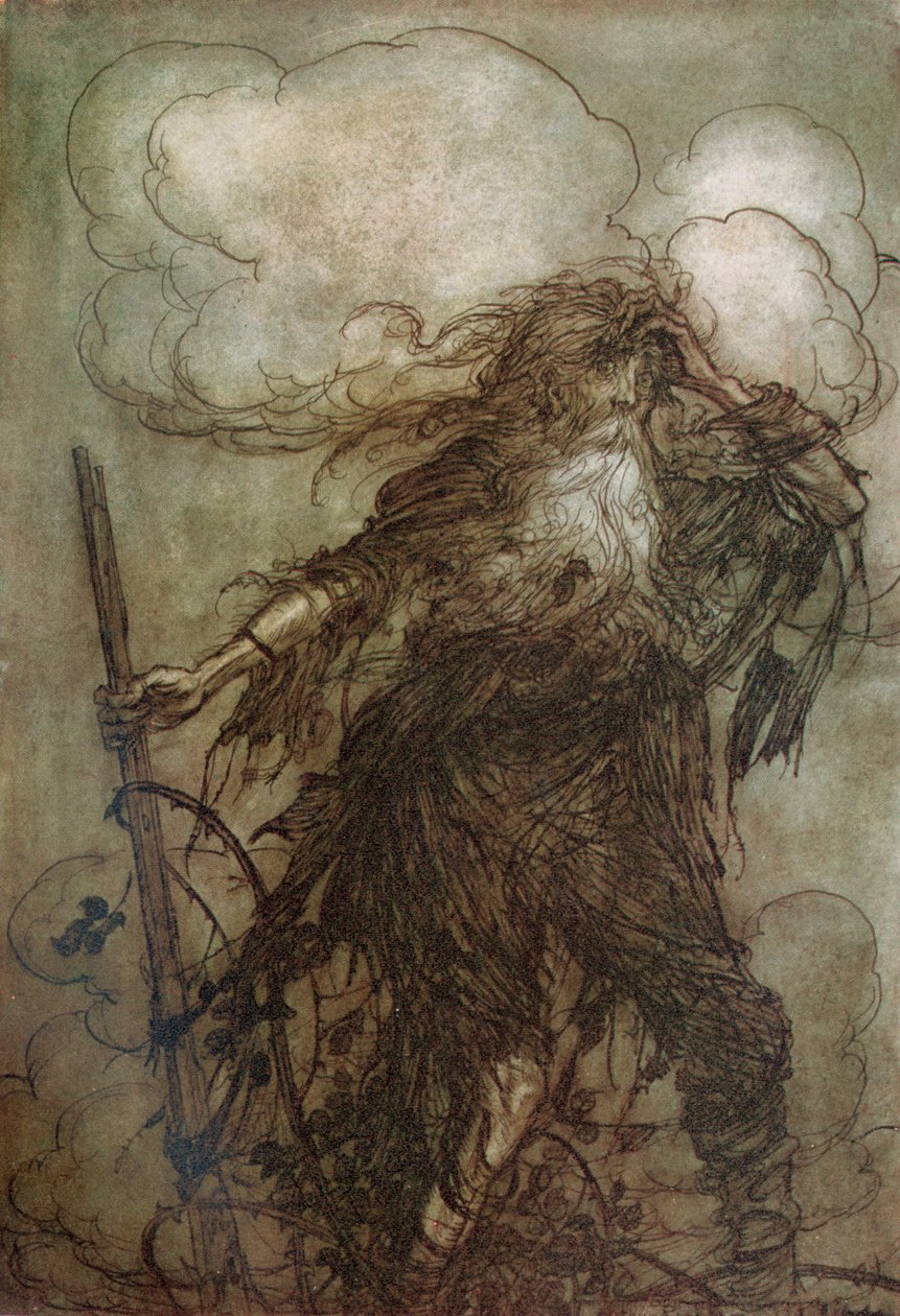 华盛顿欧文的简短 作者 亚瑟·拉克汉姆（Arthur Rackham）