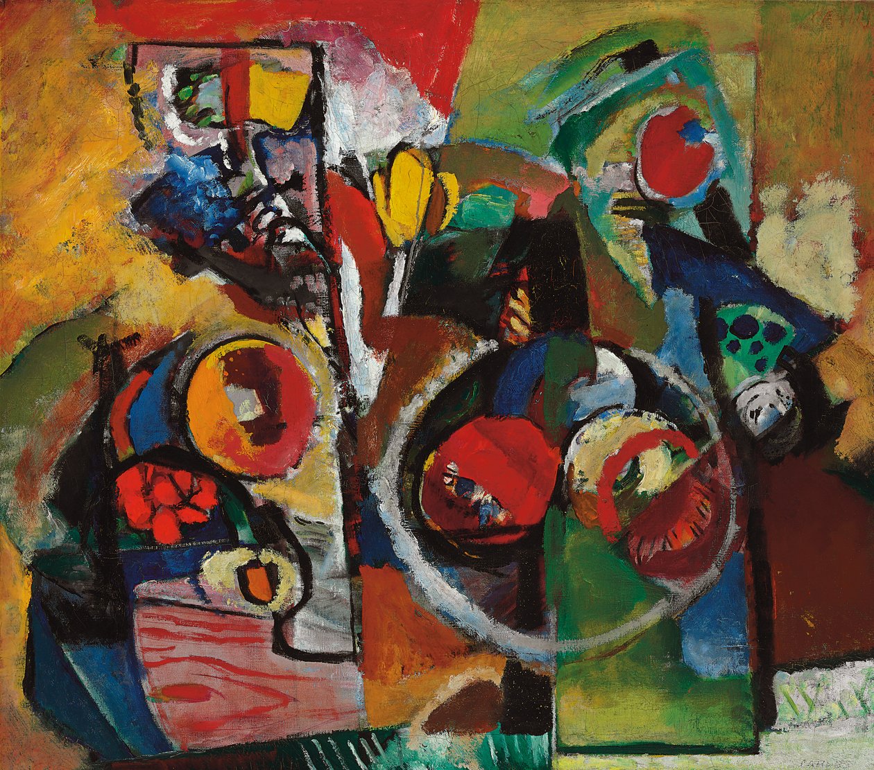 抽象#2，c.1929-1935（布面油画） 作者 阿瑟·比彻·卡尔斯
