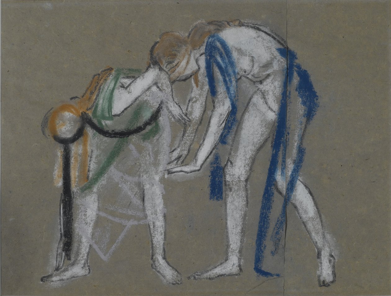 两位舞者的研究，c.1915-20 作者 亚瑟·鲍恩·戴维斯