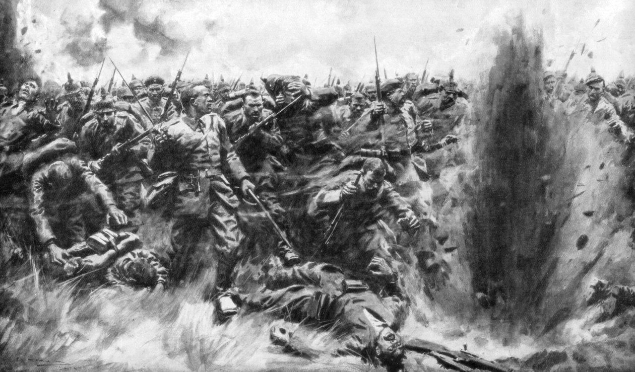 第一次世界大战，1914年至1926年，德国对英军发动大规模进攻。 作者 亚瑟·迈克尔