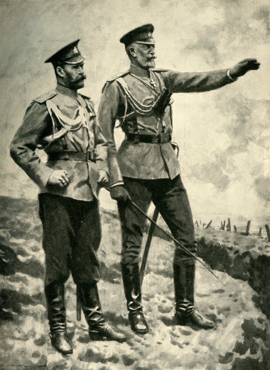 俄国司令部的变化，1915年。第一次世界大战，c1920年。 作者 亚瑟·迈克尔