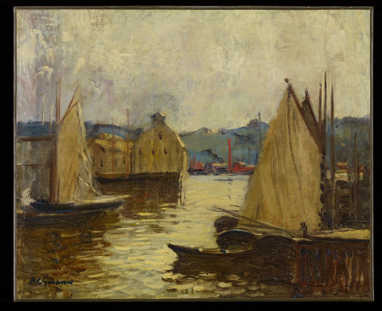 格洛斯特港，c.1910 作者 亚瑟·克利夫顿·古德温