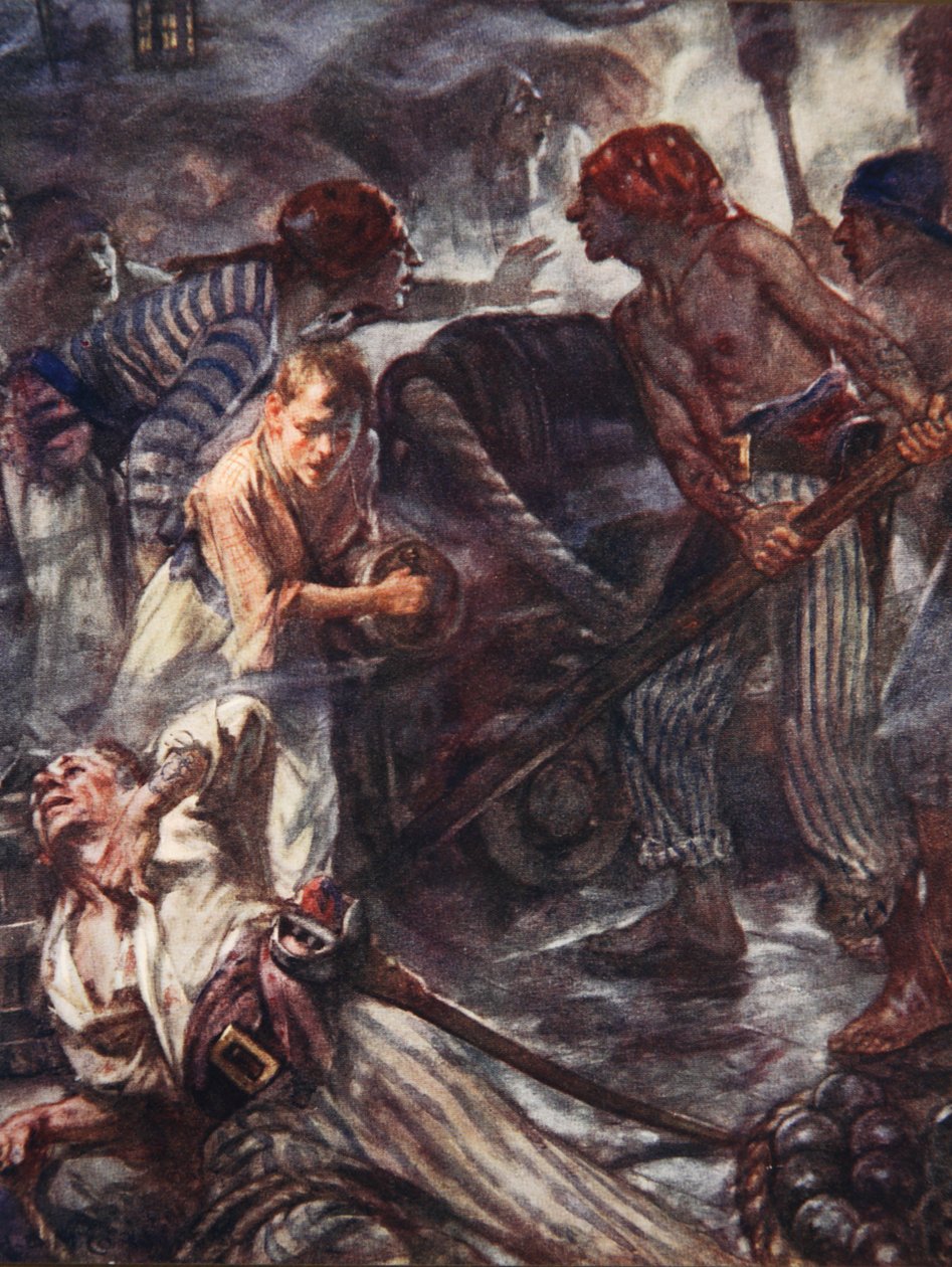 The Fighting Temeraire，插图来自 Henry Newbolt（1862-1938）酒吧的“德雷克的鼓和其他海洋之歌”。 1905（彩色石版画） 作者 亚瑟·大卫·麦考密克