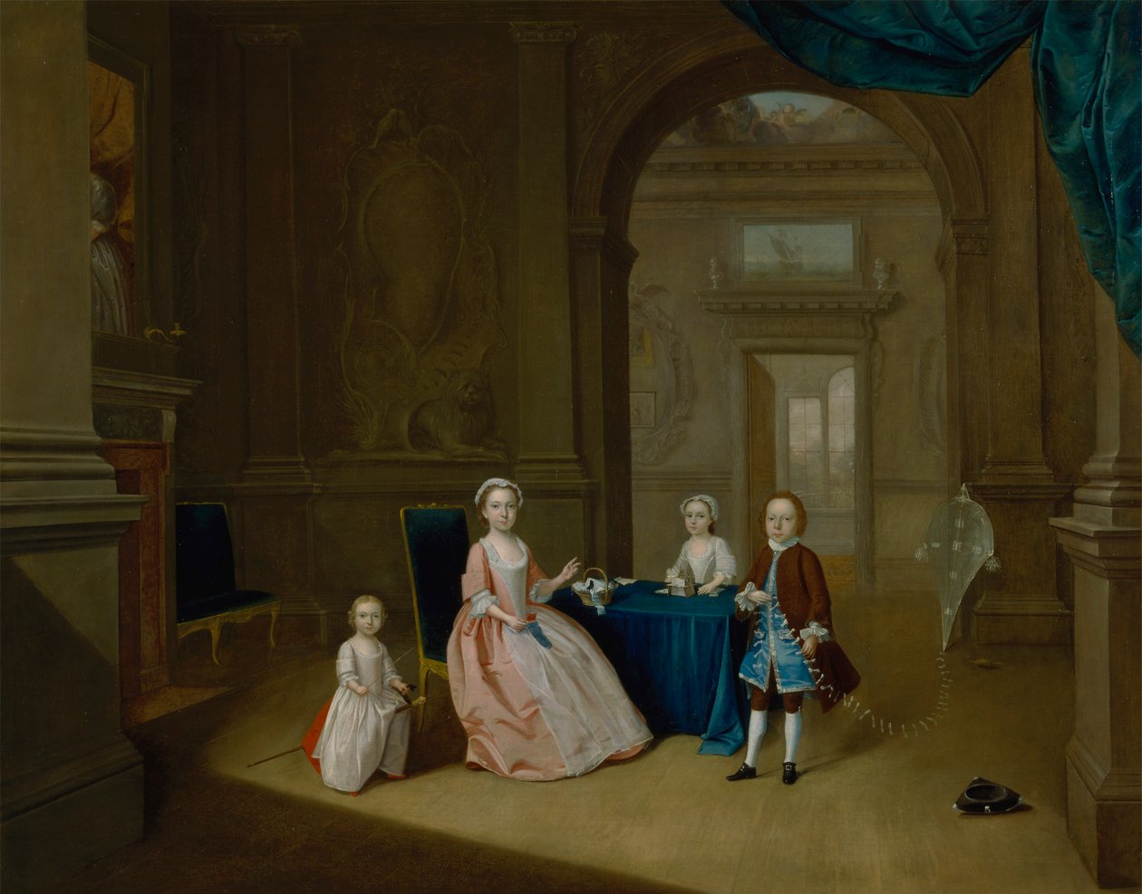 Children in an Interior 作者 亚瑟·戴维斯（Arthur Devis）