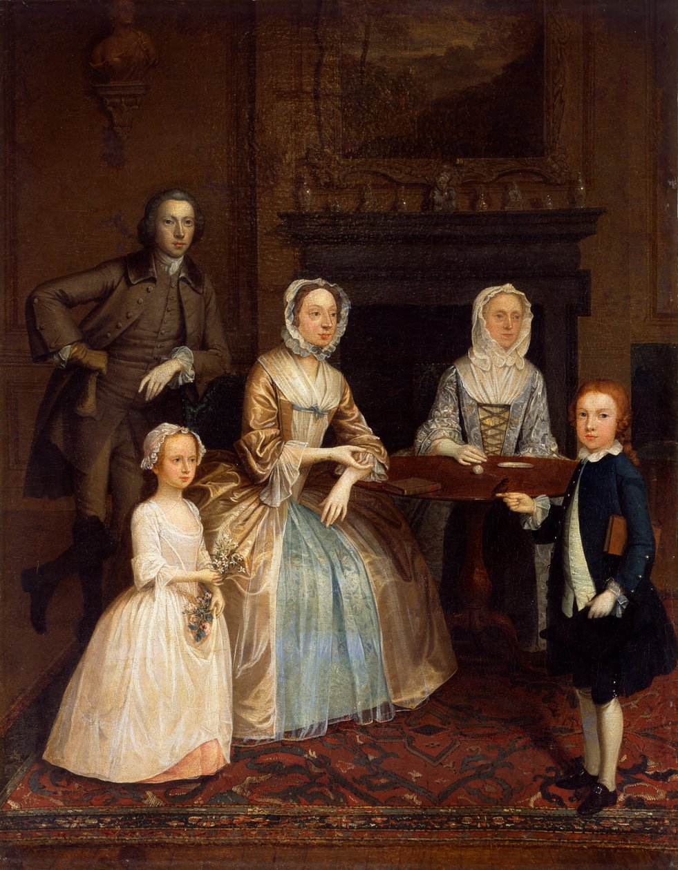 理查德·布尔夫妇和家人，1730-80 作者 亚瑟·戴维斯（Arthur Devis）