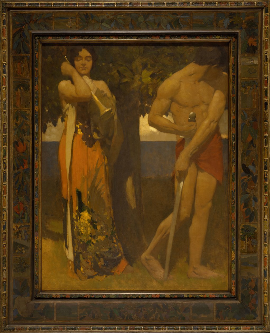 I Piped But Ye Would Not Dance, c. 1907-1929. 作者 亚瑟·弗兰克·马修斯