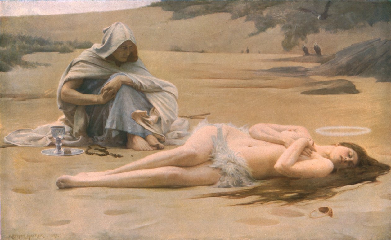 Pelagia and Philammon，1887，c1930。 作者 亚瑟·哈克