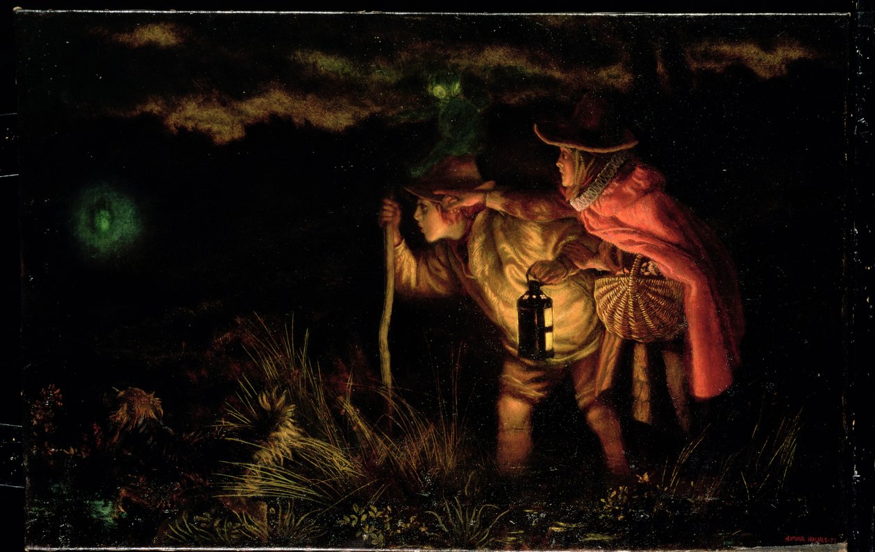 Jack O&39;Lantern，1872年 作者 亚瑟·休斯