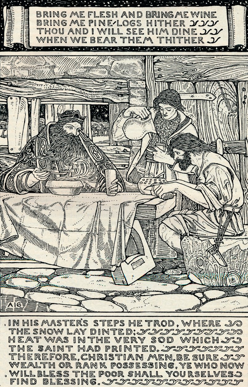 瓦茨拉夫好国王，1895年 作者 亚瑟·约瑟夫·加斯金