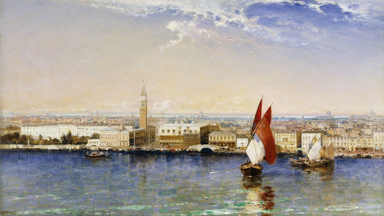 巴契诺，威尼斯，1897年 作者 亚瑟·约瑟夫·梅多斯