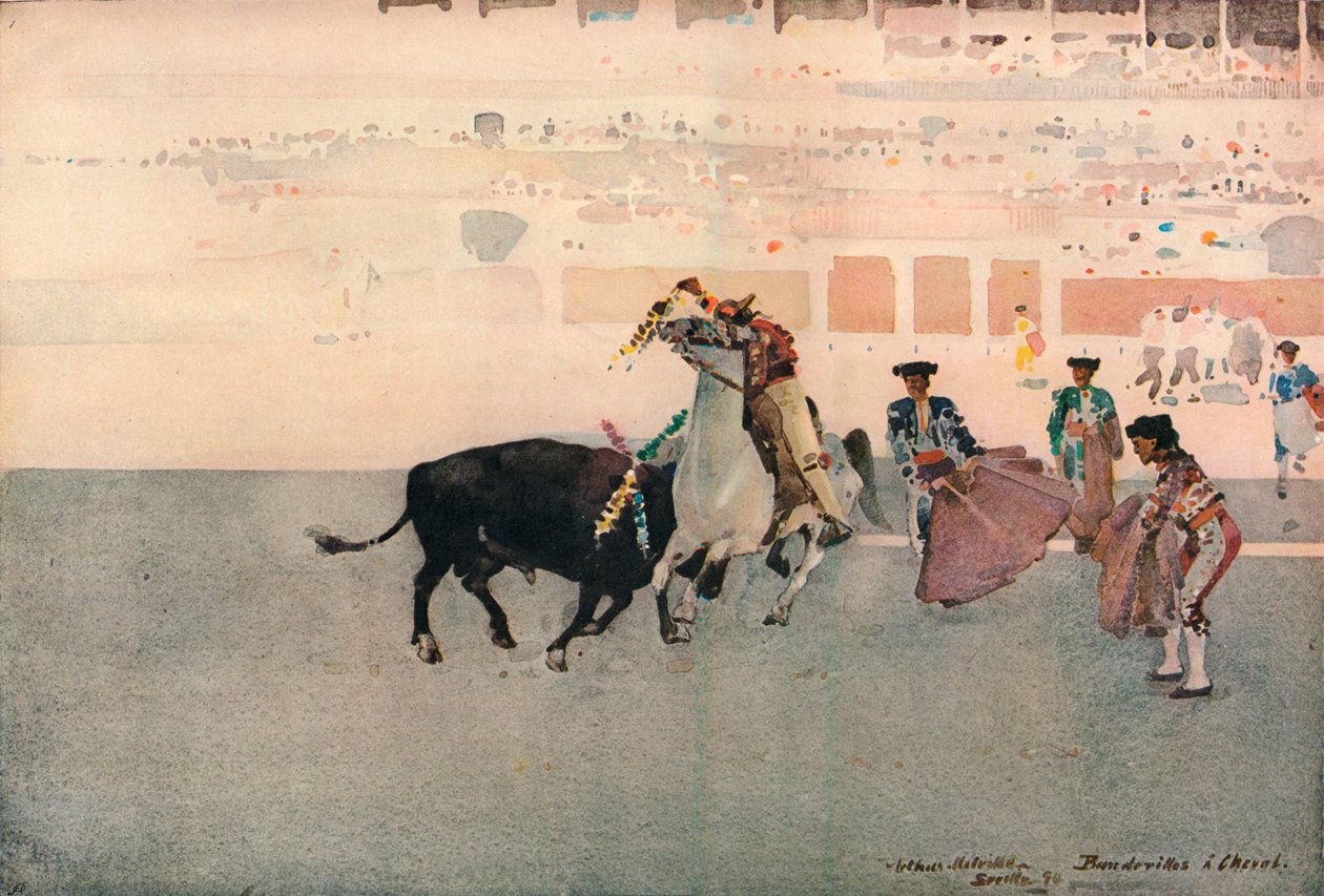 Picadors，塞维利亚，1893年，1906年 作者 亚瑟·梅尔维尔