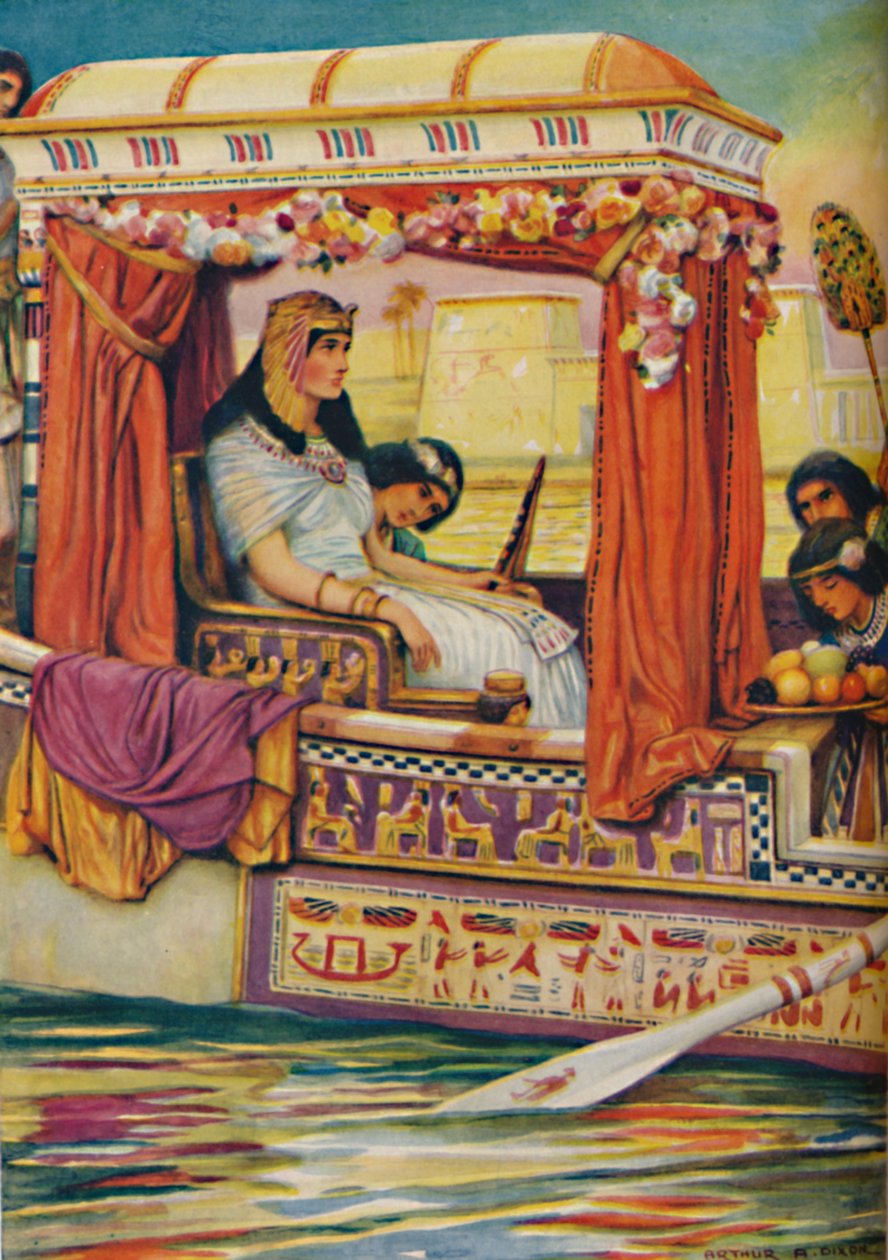 帕特拉（Cleopatra）-旧尼罗河（Royal Galley）中的蛇，c1925 作者 亚瑟·珀西·迪克森