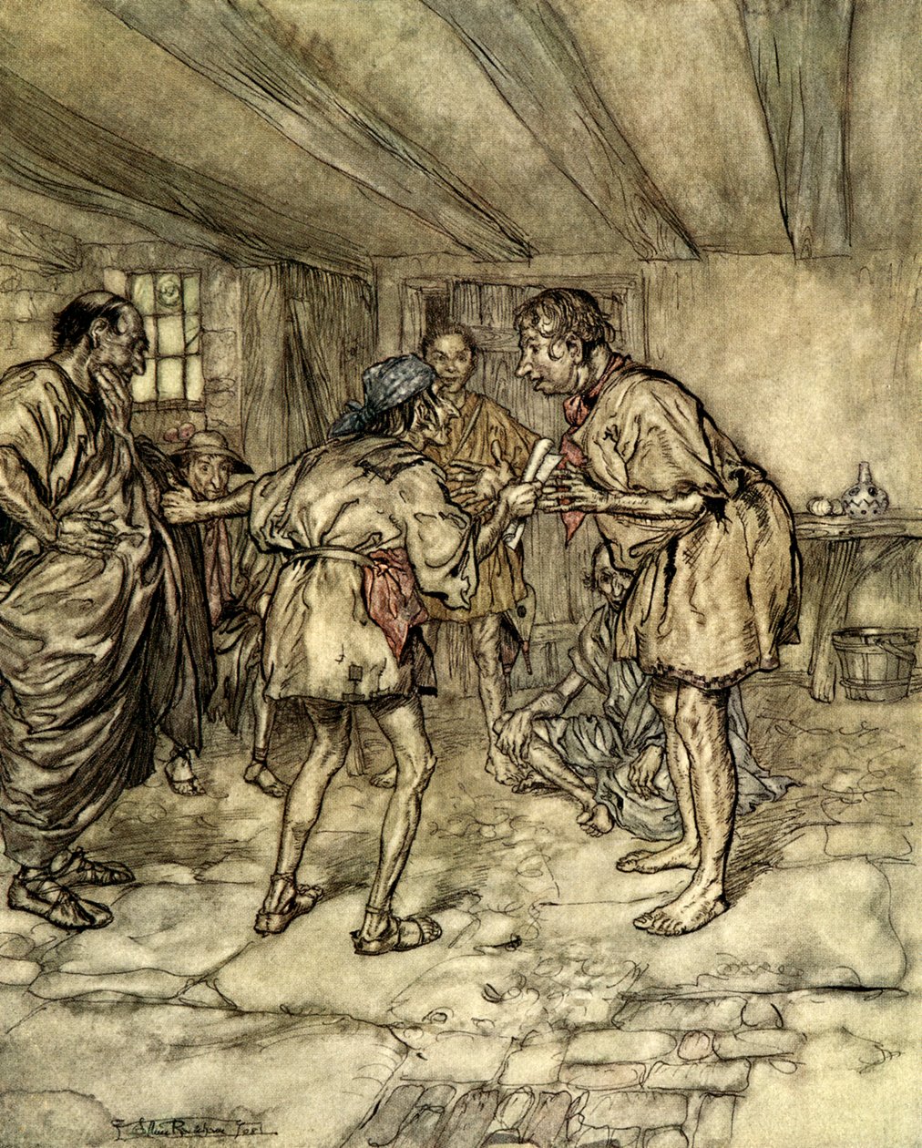 仲夏夜之梦 作者 亚瑟·拉克汉姆（Arthur Rackham）