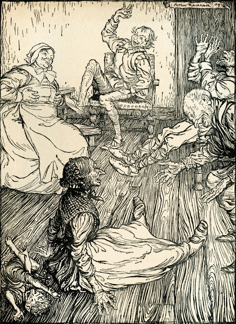 仲夏夜之梦 作者 亚瑟·拉克汉姆（Arthur Rackham）
