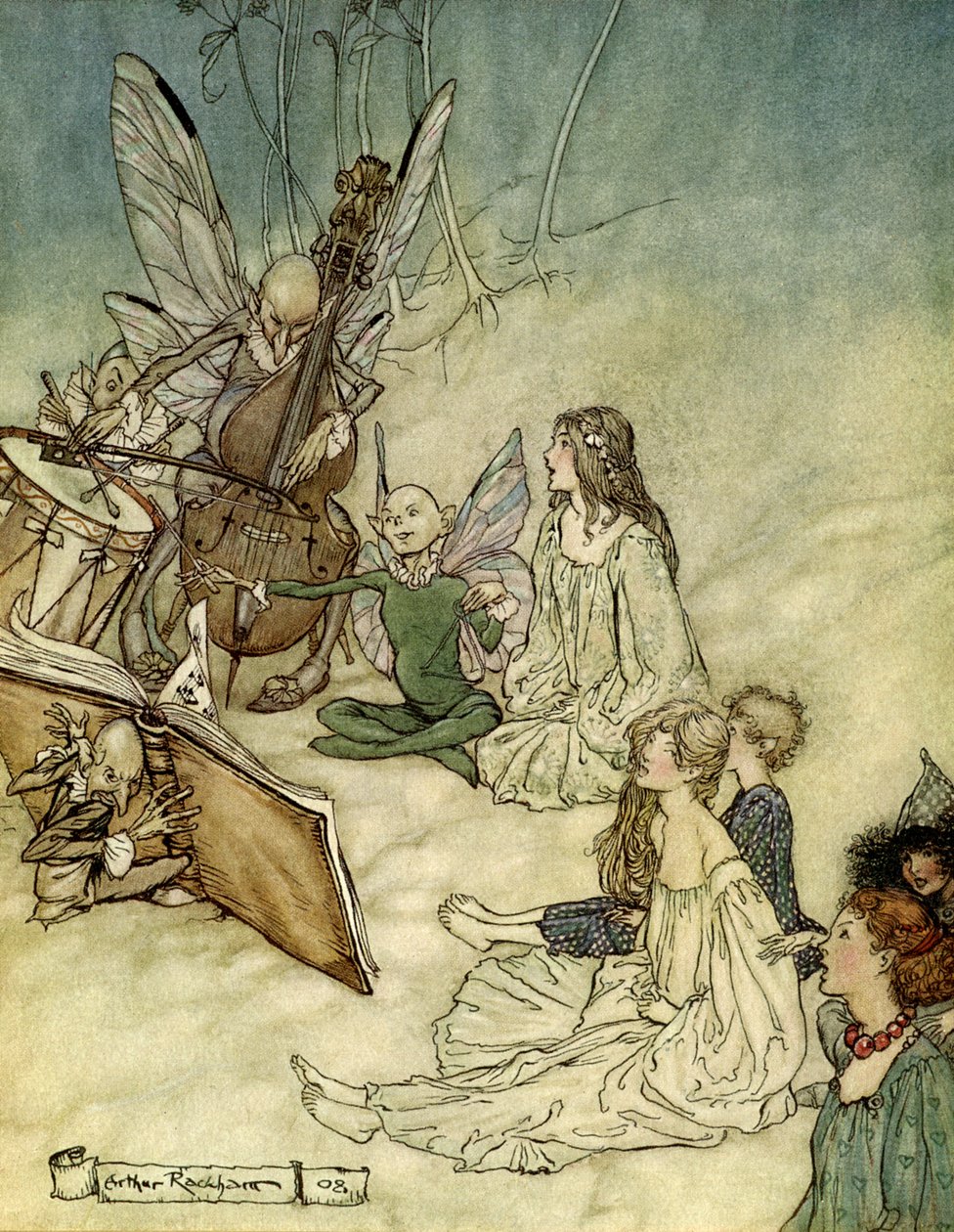 仲夏夜之梦 作者 亚瑟·拉克汉姆（Arthur Rackham）
